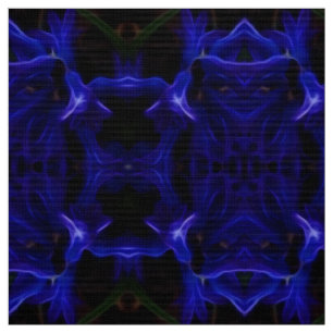 Stoffe aus schwarzem Mandalas und Blau