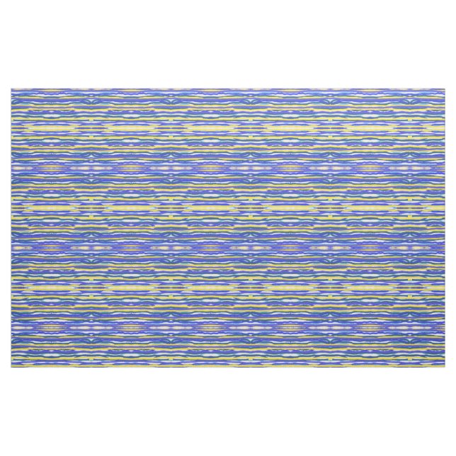 Stoffe - Blau/Lavendel/Gelbe Streifen (Fat Quarter (45,7 x 55,9 cm))