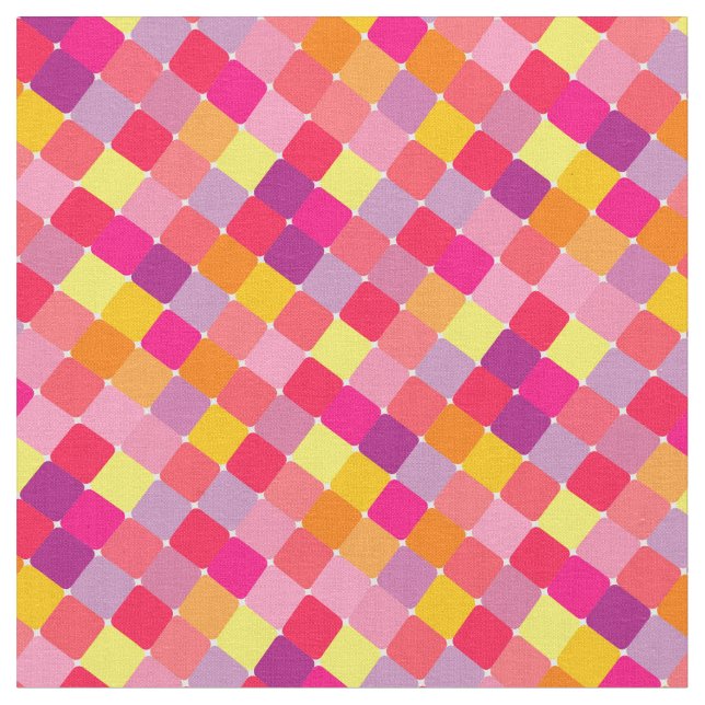 Stoffe mit bunten Quadraten (Nahaufnahme)