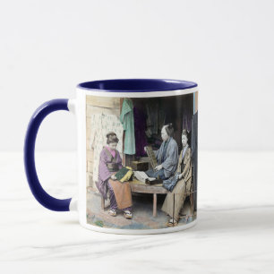 Stoffhändler Japans 1870 Tasse