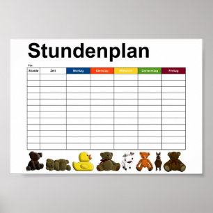 Stofftiere / Spielzeug Poster