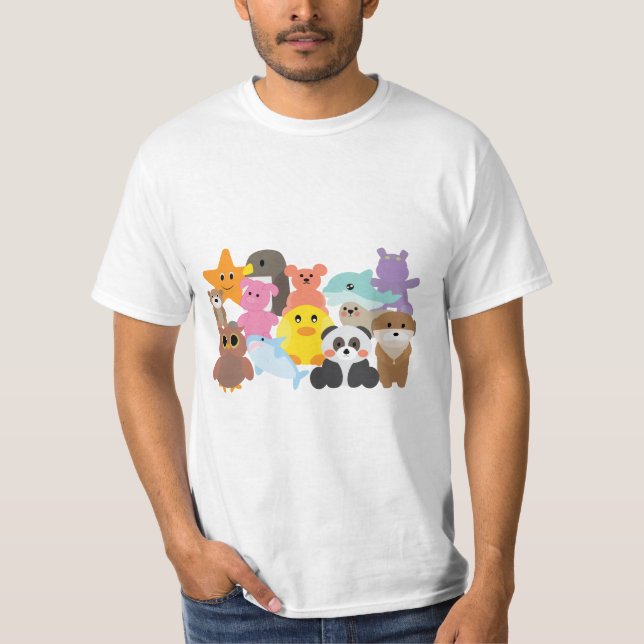 Stofftiere T-Shirt (Vorderseite)