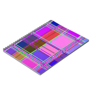 Stofftuchfarben Quadrate Notizblock