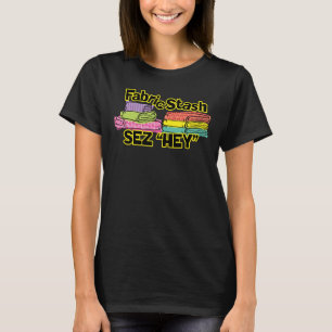 Stoffvorrat lustiger Hamster Näherin Quilterin Qui T-Shirt