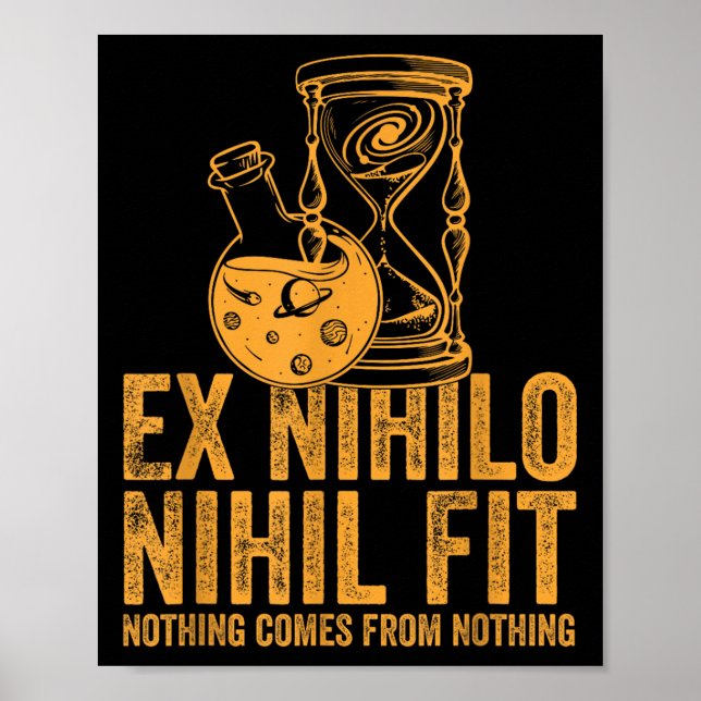 Stoic Gold mit Translation Ex Nihilo Nihil Poster (Vorne)