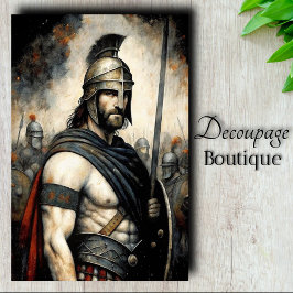 Stoic Guardian Decoupage Seidenpapier