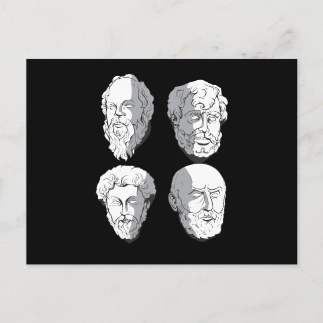 Stoic Philosophen Postkarte (Vorderseite)