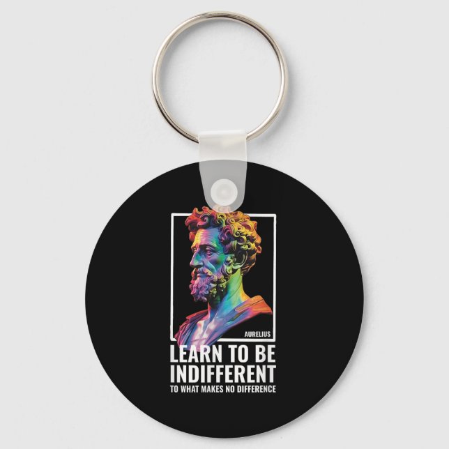 Stoic Philosopher Wisdom Marcus Aurelius Philosoph Schlüsselanhänger (Vorderseite)