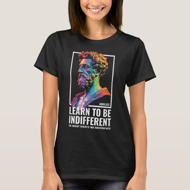 Stoic Philosopher Wisdom Marcus Aurelius Philosoph T-Shirt (Vorderseite)