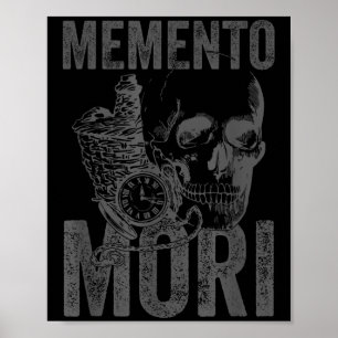 Stoic Philosophy Gray Hellenistic Stoicism Memento Poster