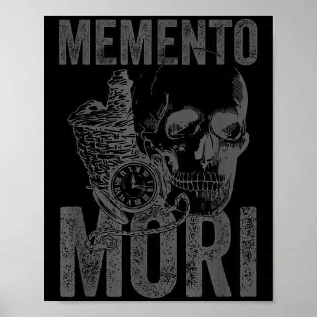 Stoic Philosophy Gray Hellenistic Stoicism Memento Poster (Vorne)