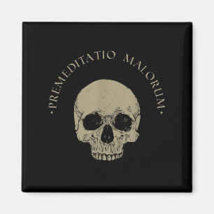 Stoic Philosophy Prämeditatio Malorum Skull Stoici Magnet