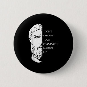 Stoic Philosophy Zitat Design _ Epictetus Weisheit Button