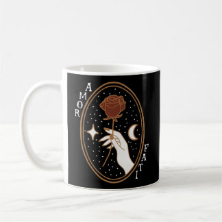 Stoic Quote Amor Fati Gold Kaffeetasse
