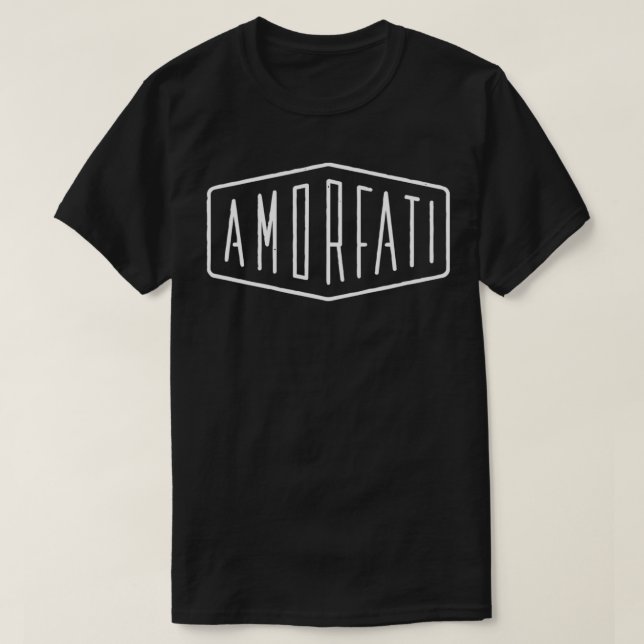 Stoic Quote Amor Fati T-Shirt (Design vorne)