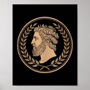 Stoic Roman Epictetus Bust Tank Top Poster