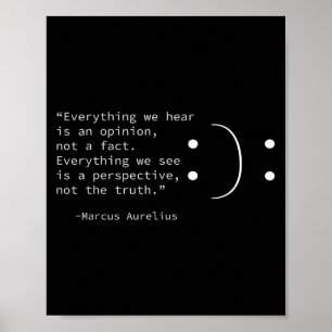 Stoic Zitat von Marcus Aurelius, Stoicismus Philos Poster