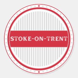 Stoke-on-Trent City Pride Emblem English Identity Runder Aufkleber
