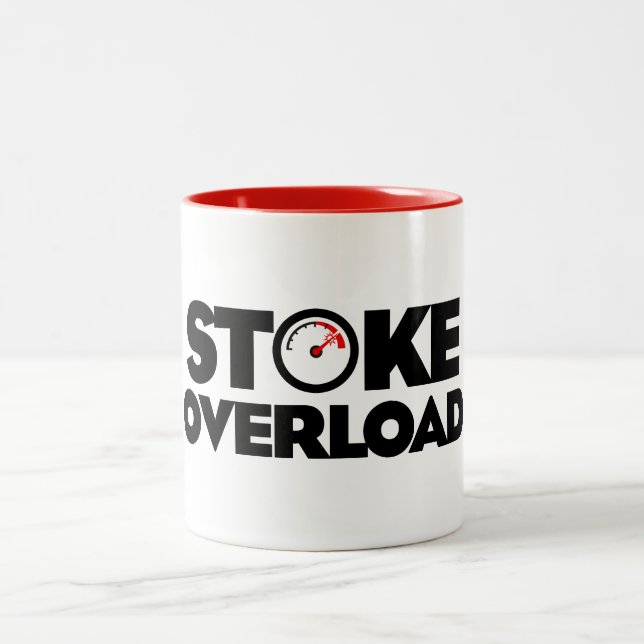 Stoke Overload Meter Zweifarbige Tasse (Mittel)