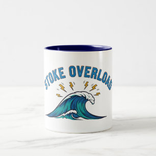 Stoke-Überlastungs-Welle Zweifarbige Tasse