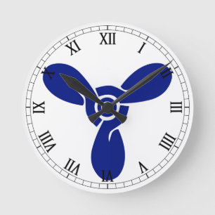 Stoker Abzeichen Runde Wanduhr