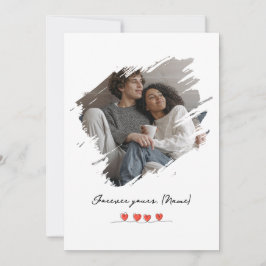 Stole My Heart Valentine's Day Photo Personalized Feiertagskarte