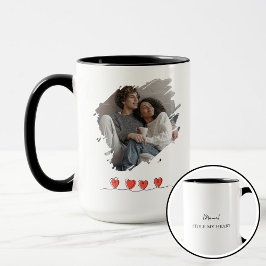 Stole My Heart Valentine's Day Photo Personalized Tasse