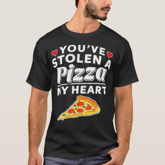Stolen A Pizza My Heart Funny Valentinstag Geschen T-Shirt
