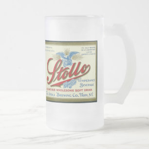 Stollo Vintage Prohibitionsanzeige Mattglas Bierglas
