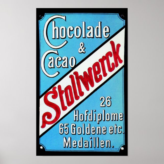 Stollwerck - Schokolade - Schokolade Poster (Vorne)
