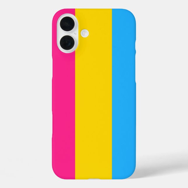 Stolperflagge Pansexualität iPhone 16 Plus Hülle (Rückseite)