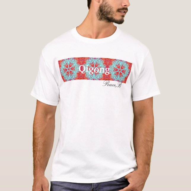 Stolpernd Herz-Mandala T-Shirt (Vorderseite)