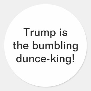 stolpernder Dummkönig Trump Hankamer Artjunkhaus S Runder Aufkleber