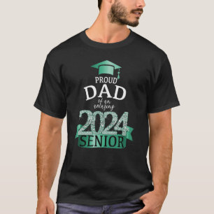 Stolz 2024 Vater I Elegante Grüne Feier T-Shirt