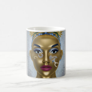 Stolz Afrikaner: Schönes Portrait Schwarze Geschic Kaffeetasse