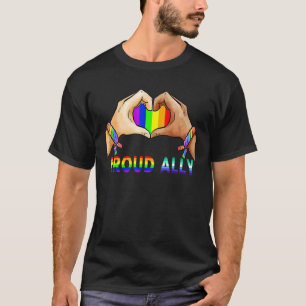 Stolz Albert Pride Lgbt Transgender Flag Herz Gay T-Shirt