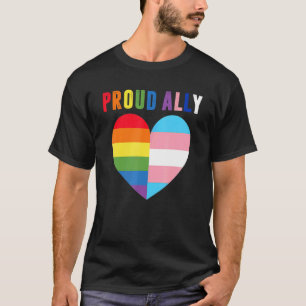 Stolz Albert Pride Lgbt Transgender Flag Herz Gay  T-Shirt