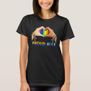 Stolz Albert Pride Lgbt Transgender Flag Herz Gay  T-Shirt