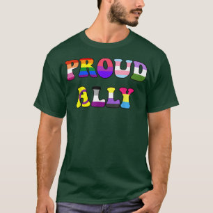 Stolz Ally LGBTQ Lesbische schwule Bisexuelle Tran T-Shirt
