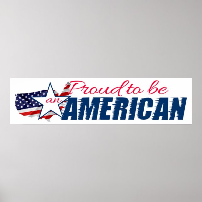 Stolz als Amerikaner Poster (Vorne)