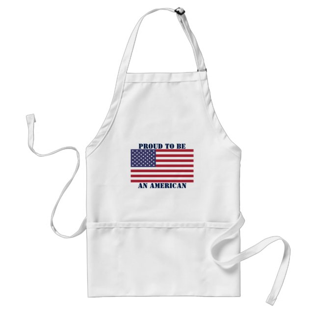 Stolz als amerikanische Schürze für Erwachsene (Vorne)