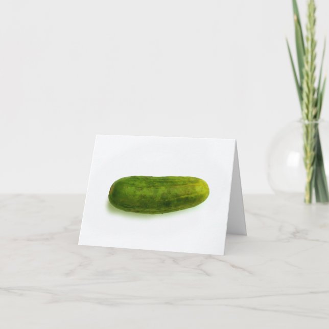 stolz als Essiggurke Karte (Vorderseite)