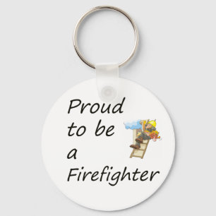 stolz als Feuerwehrkopie Schlüsselanhänger
