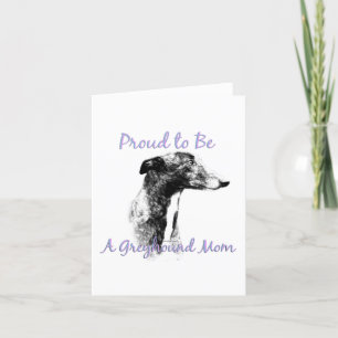 Stolz als Greyhound Mama Notecard Karte