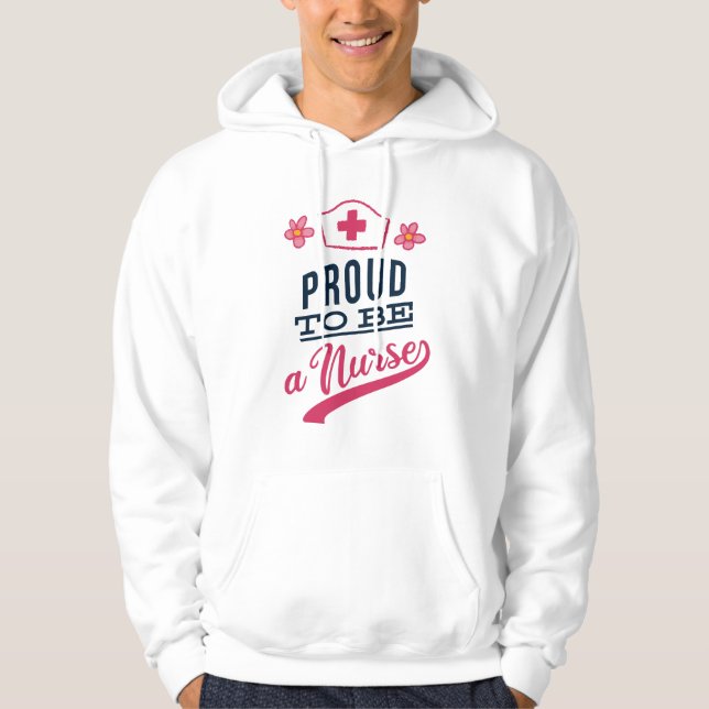 Stolz als Krankenschwester Hoodie (Vorderseite)