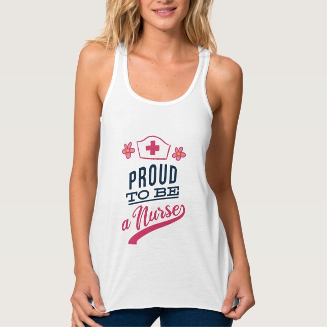 Stolz als Krankenschwester Tank Top (Vorderseite)