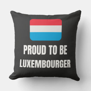 Stolz als Luxemburgerin Kissen
