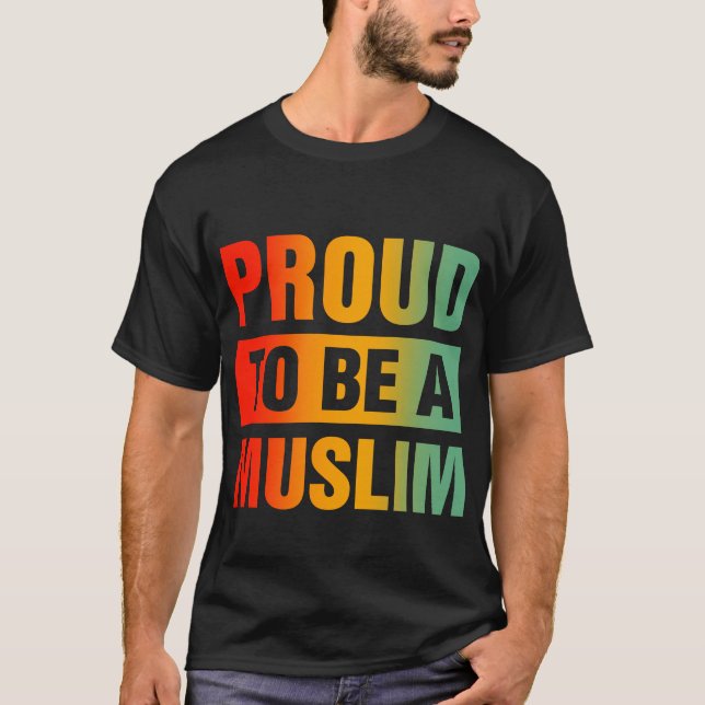 Stolz als Muslim T-Shirt (Vorderseite)