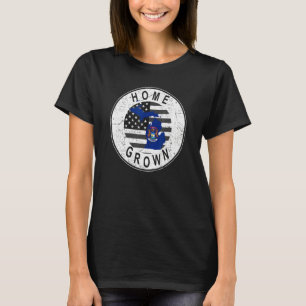 Stolz America State Flag US Zuhause Grown Michigan T-Shirt