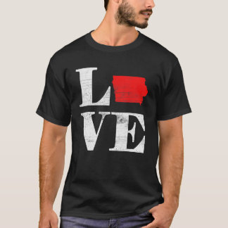 Stolz Amerika - Staatsflagge - Liebe unten T-Shirt